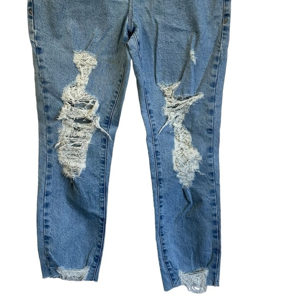 Good American Good Vintage Jean Straight Leg Distressed Hi Rise Size 6 / 28 NWT - Picture 4 of 11